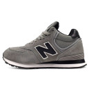New Balance 574 Mid Grey Black С МЕХОМ