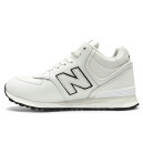 New Balance 574 White Black З ХУТРОМ