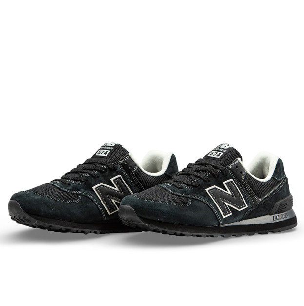 New Balance 574 Double Black White