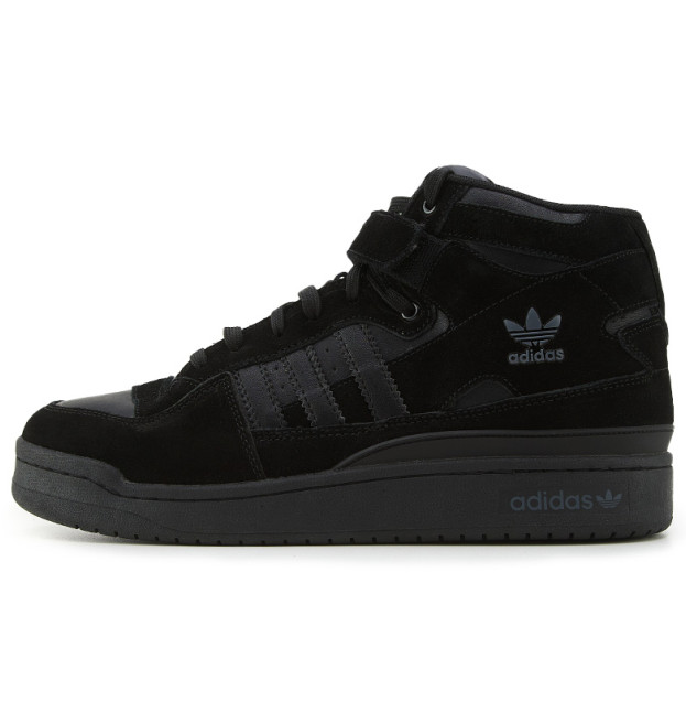 Adidas Forum High Triple Black С МЕХОМ