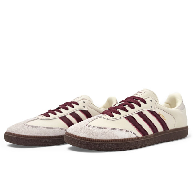 Adidas Samba OG Wonder White Maroon IG1987