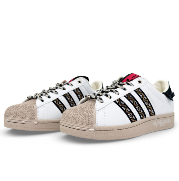 Adidas Superstar 2 Fringe White Beige Black