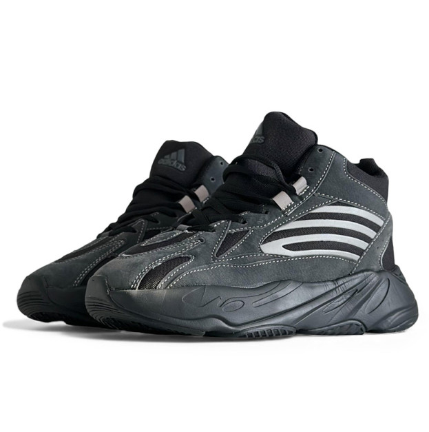 Adidas Yeezy Boost 700 V2 Grey Black С МЕХОМ