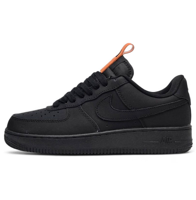 Nike Air Force 1 Low Black Orange С МЕХОМ