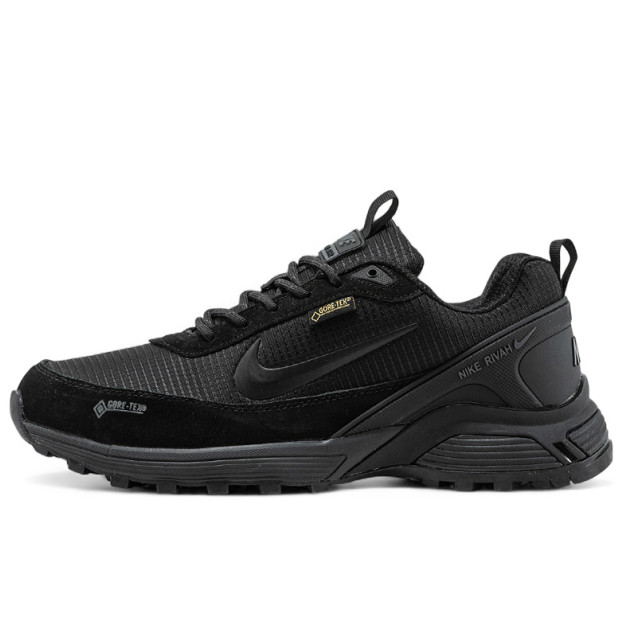 Nike Rivah Low Gore-Tex Black Two З ХУТРОМ