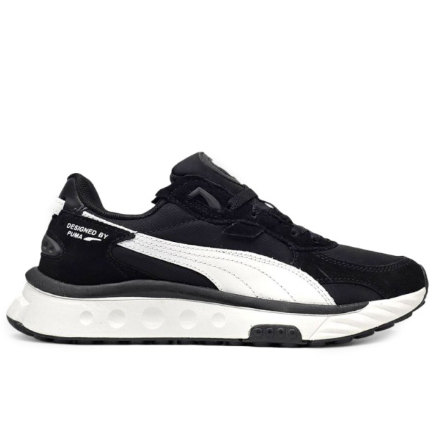 Puma Wild Rider Black White