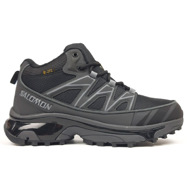 Salomon XT-6 Mid Gore-Tex Black Grey З ХУТРОМ