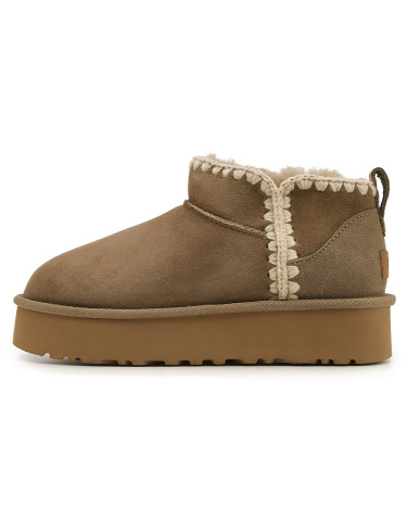 UGG Eskimo Platform Mini Chestnut Beige