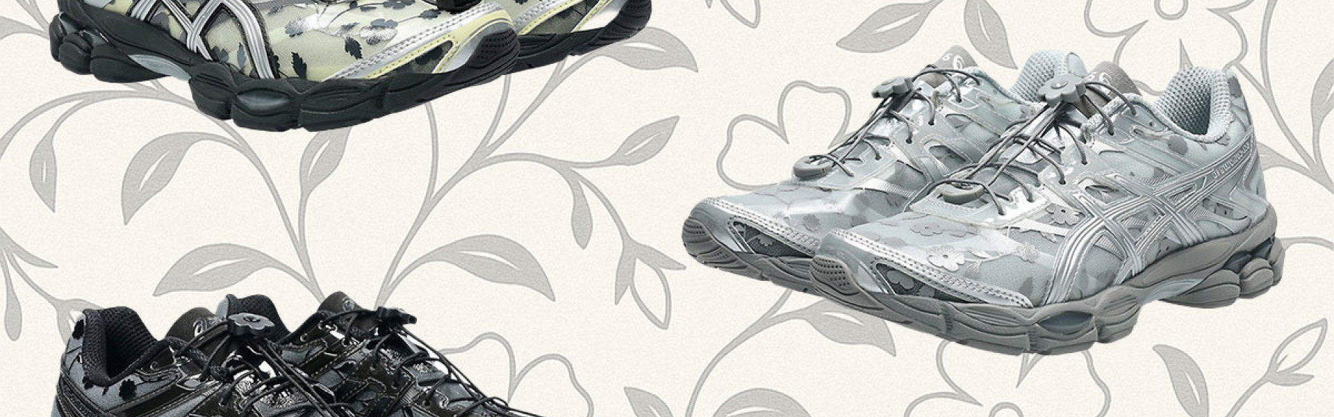 Дизайнер Сесиль Бансен переосмыслила одну из классических моделей ASICS, представив новую коллекцию GEL-Cumulus 16 с ярким флористическим настроением
