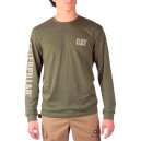 Лонгслів Caterpillar Trademark Banner Olive 1510034-13037
