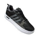 Leather Sneakers  Black White
