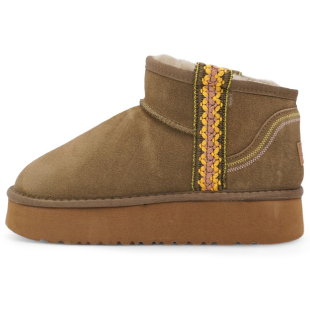 UGG Ultra Mini Classic Braid Platform Boot Brown