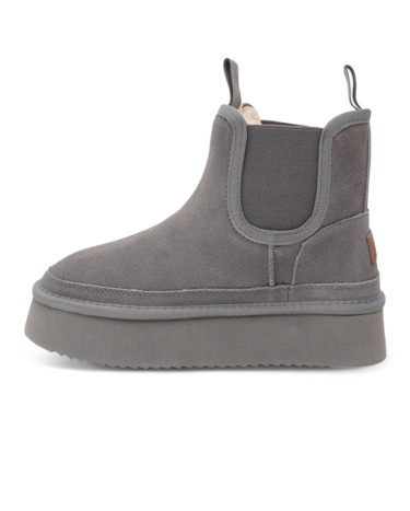 UGG Neumel Boot Platform Chelsea Grey Beige
