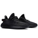 Adidas Yeezy 350 boost V2 Static Black (Шнурки с рефлективом Reflective Laces) FU9006