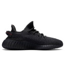 Adidas Yeezy 350 boost V2 Static Black (Шнурки с рефлективом Reflective Laces) FU9006