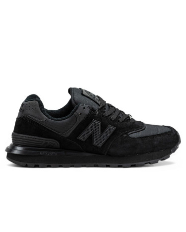 New Balance 574 x Stone Island Black З ХУТРОМ