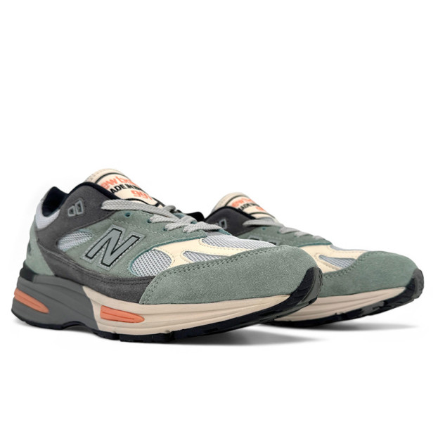 New Balance 991v2 Made In England Silver Blue Turbulence U991SG2