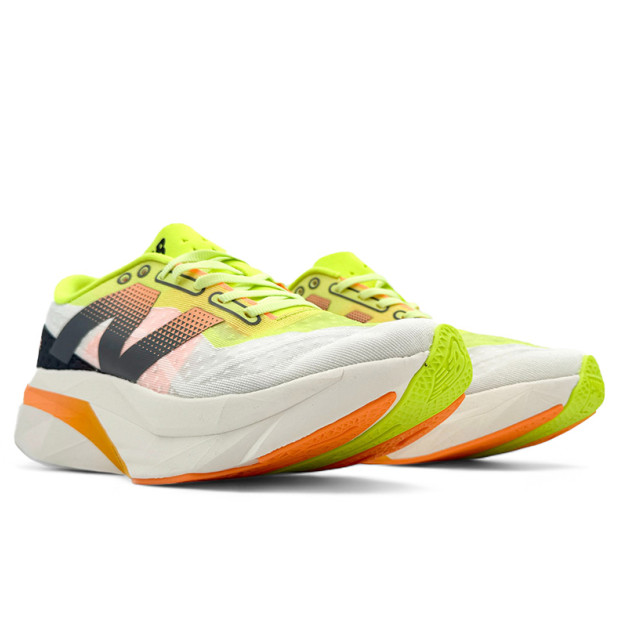 New Balance FuelCell Rebel V4 White Bleached Lime Glo MFCXLL4