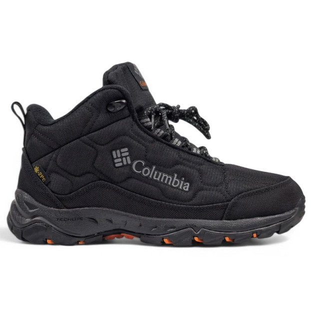 Columbia Waterproof Boots Black Orange С МЕХОМ