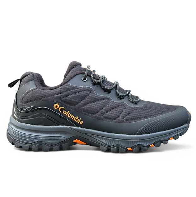 Columbia Gore-Tex Black Grey Orange С ФЛИСОМ