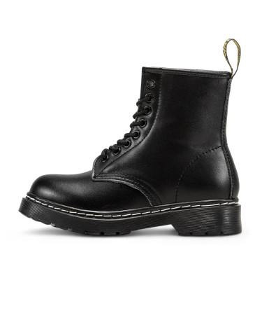 Dr. Martens 1460 Smooth Leather Lace Up Boots Black З ХУТРОМ