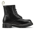Dr. Martens 1460 Smooth Leather Lace Up Boots Black З ХУТРОМ