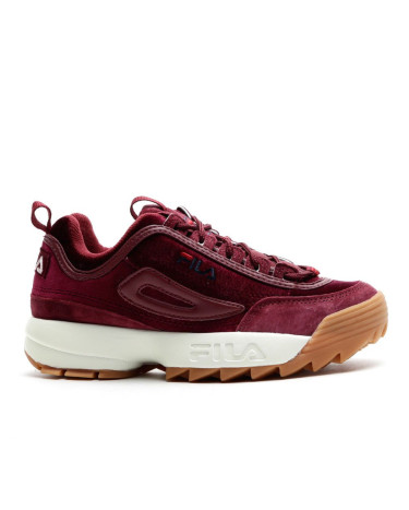 Fila Disruptor Low Velvet Burgundy