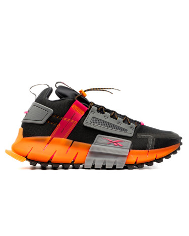 Reebok Zig Kinetica Edge  Black Grey Orange FU8182