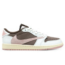 Jordan 1 Low x Travis Scott White Brown Pink