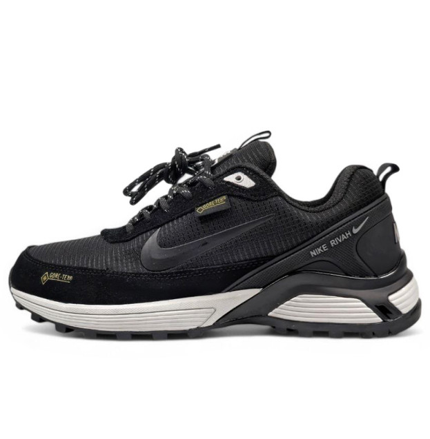 Nike Rivah Low Gore-Tex Black White З ХУТРОМ