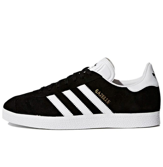 Adidas Gazelle Black White-Gold Metallic BA9595