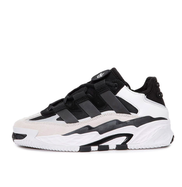 Adidas Niteball White Black Winter С МЕХОМ