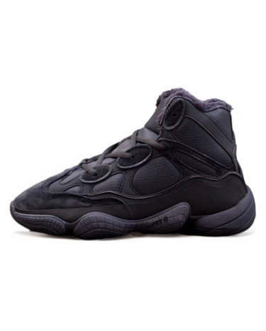 Adidas Yeezy Boost 500 High Black Winter С МЕХОМ