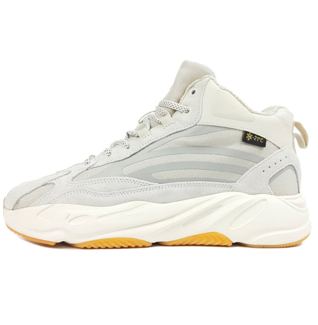 Adidas Yeezy Boost 700 High White Grey Winter С МЕХОМ