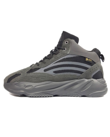 Adidas Yeezy Boost 700 High Dark Grey Winter С МЕХОМ