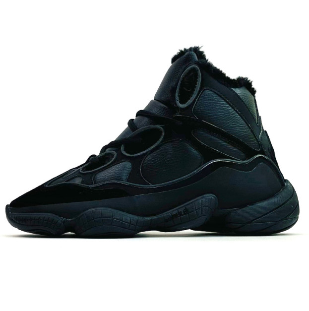 Adidas Yeezy Boost 500 High Black Winter С МЕХОМ