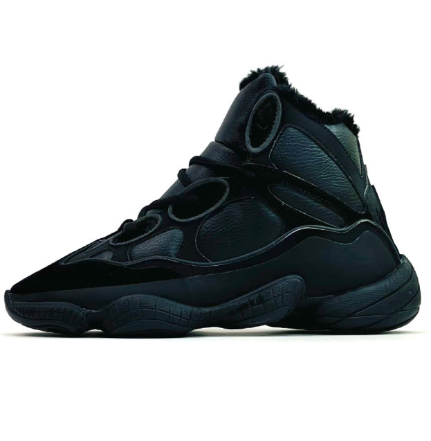 Adidas Yeezy Boost 500 High Black Winter С МЕХОМ