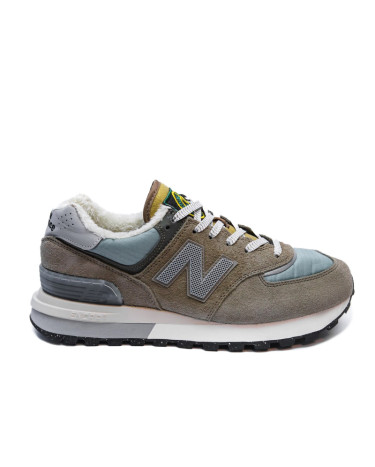 New Balance x Stone Island 574 Legacy Steel Blue Winter С МЕХОМ