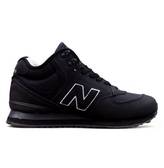 New Balance 574 Black Winter С МЕХОМ