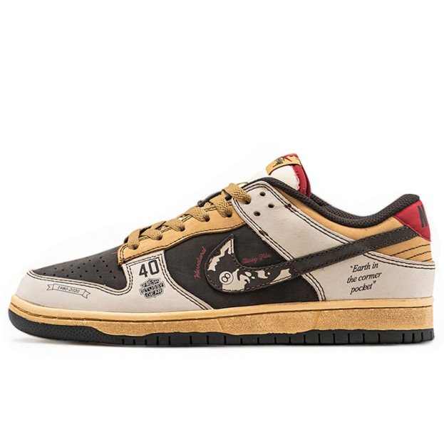 Nike SB Dunk Low x Stussy 40th Brown Grey Beige