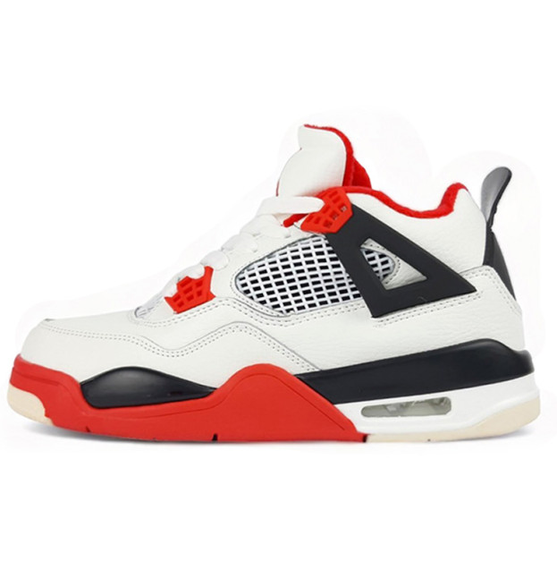 Jordan 4 White Red Winter З ХУТРОМ