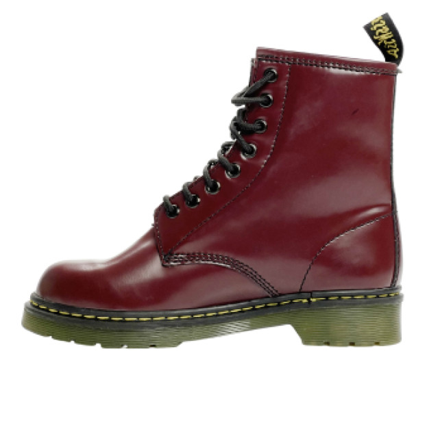 Dr. Martens 1460 Smooth Leather Lace Up Boots З ХУТРОМ