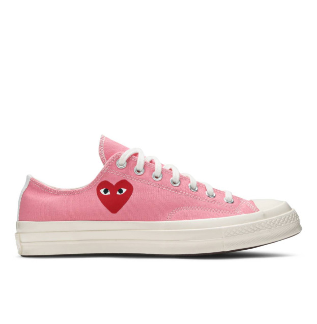 Converse x Comme Des Garcons Play Chuck 70 Low Bright Pink 168304C