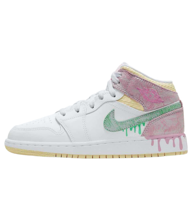 Jordan 1 Mid Paint Drip DD1667-100