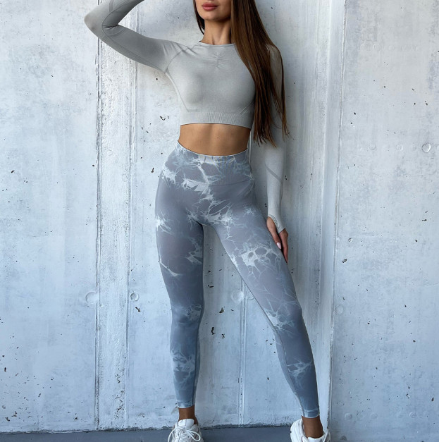 Легінси Сірі з Push-Up Ефектом