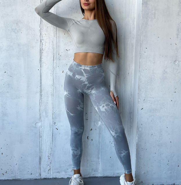 Легінси Сірі з Push-Up Ефектом