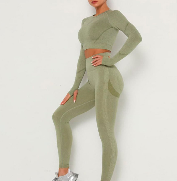 Легінси Оливкові з Push-Up Ефектом