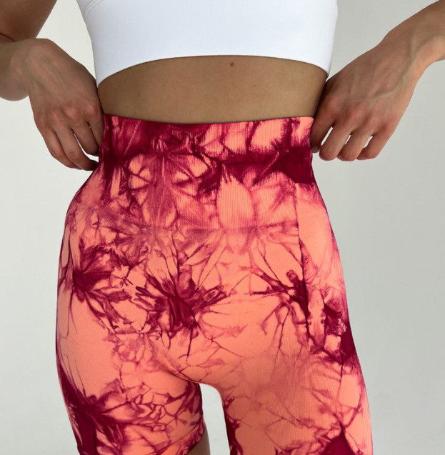 Спортивні Шорти Персиково-Бордові з Push-Up Ефектом