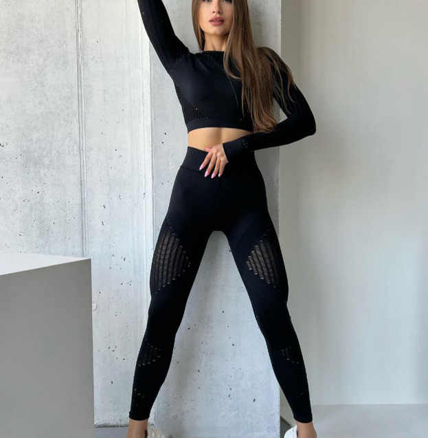 Легінси Чорні з Push-Up Ефектом