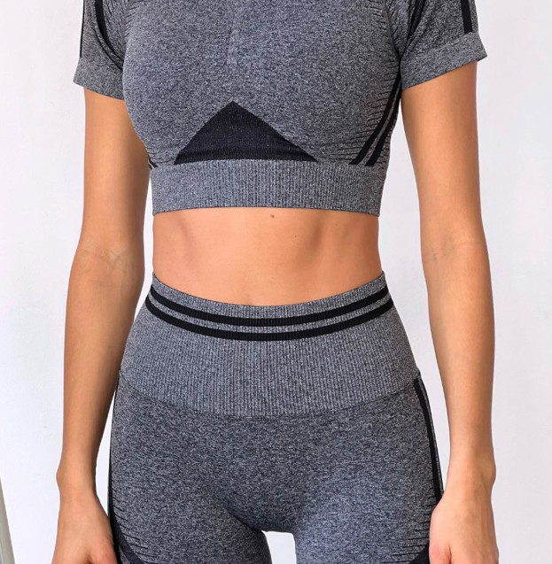 Спортивні Шорти Темно Сірі з Push-Up Ефектом